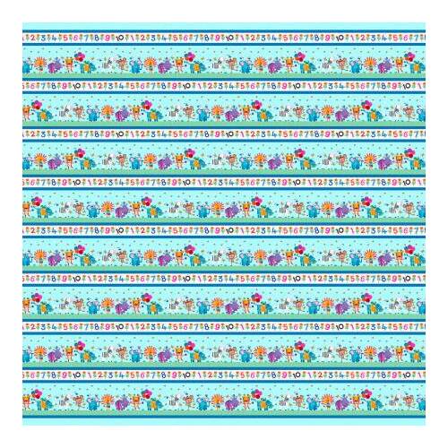 Numbers in the Jungle 24" Border Stripe 9243-17