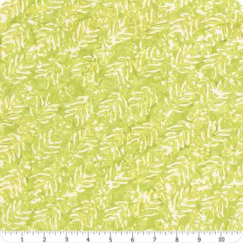 Fabric Remnant - Moda Confection Batiks Lime 80cm