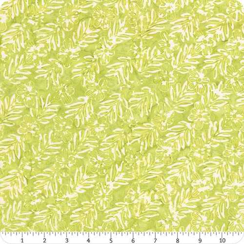 Fabric Remnant - Moda Confection Batiks Lime 80cm