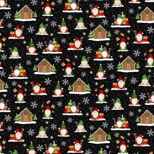 Timber Gnomies Christmas Scenic Gnomes Black 307-99