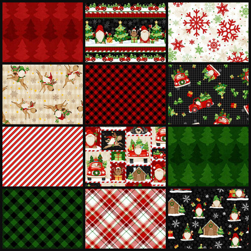 Timber Gnomies Christmas Gnomes Fabric Bundle