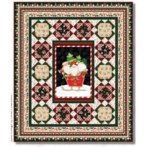 Timber Gnomies Christmas Gnomes Quilt Kit