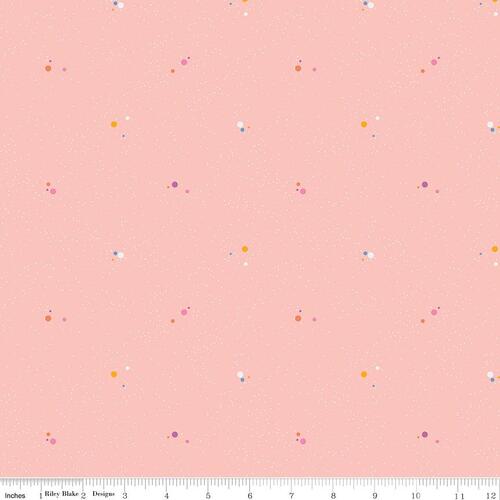 Colour Wall Speckled Scattered Dots Blush C11592