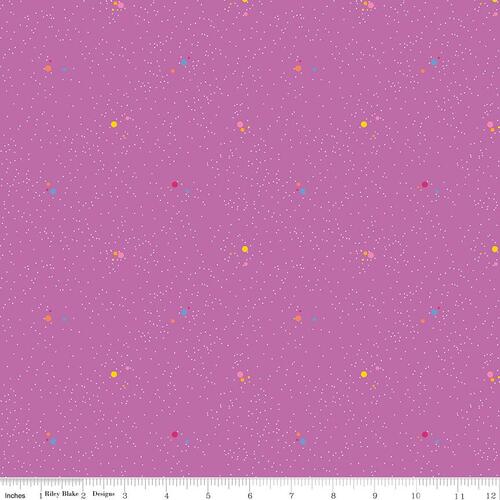 Colour Wall Speckled Scattered Dots Violet C11592