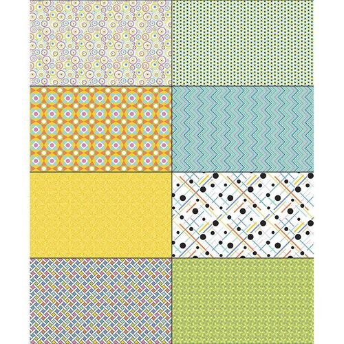 Colour Wall Fat Eighth Geo Panel Yellow 11593