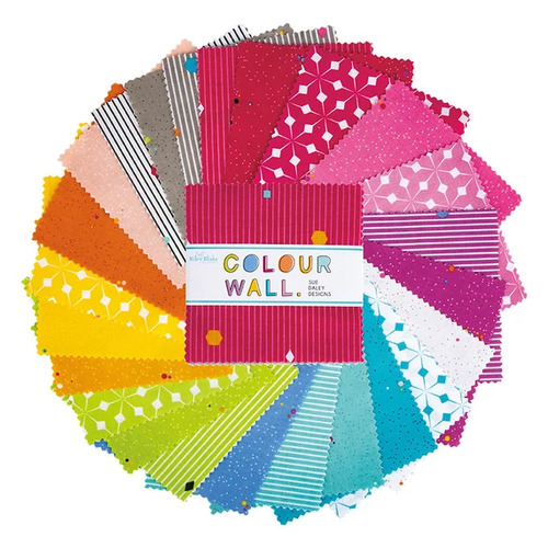Colour Wall  5" Stacker 42pcs Charm Fabric 