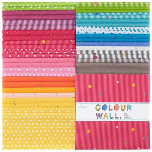 Colour Wall  10" Stacker 42pcs Layer Cake Fabric