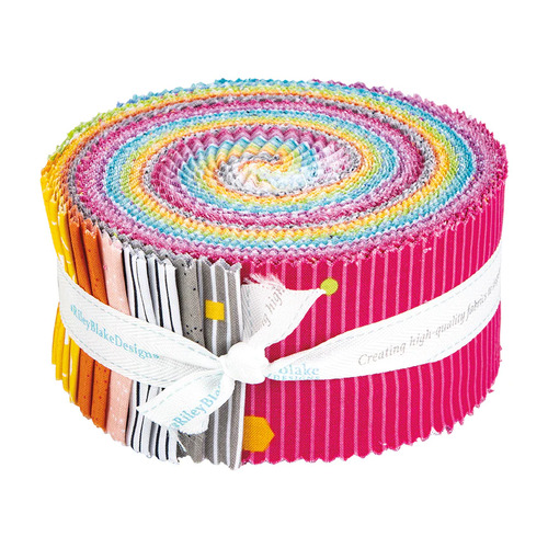 Colour Wall  2.5" Rolie Polie Jelly Roll Fabric