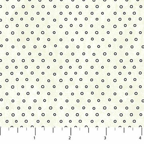 Fabric Remnant- You had me at Meow Spots Cream 75cm