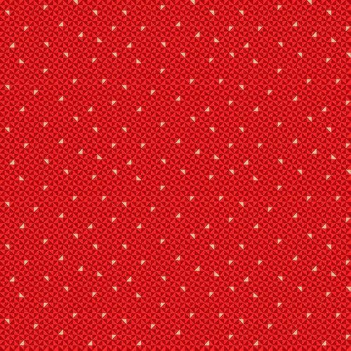Fabric Remnant-Christmas Santa Express Geo Red 2384R 82cm