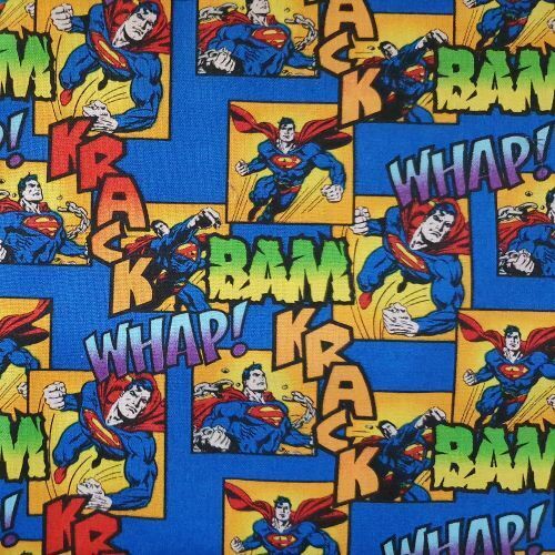 Fabric Remnant- DC Comic Superman Superhero 77cm