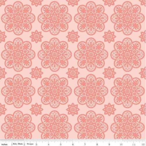 Fabric Remnant-A Little Bit of Sparkle Tile Floral 78cm