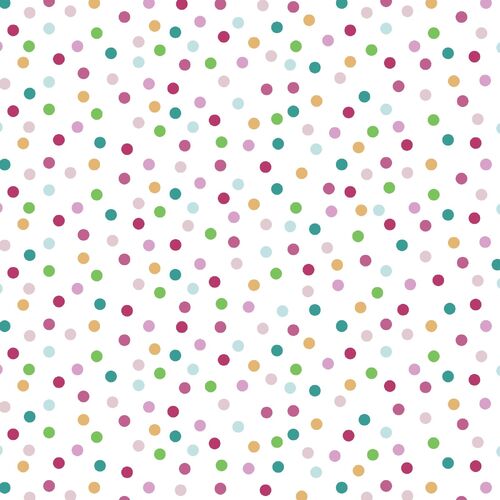 Fabric Remnant-Tropical Zoo Dot Multi 47cm