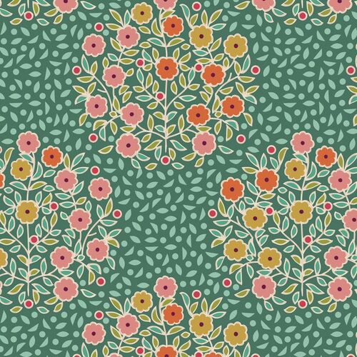 Tilda Pie In The Sky Confetti Floral Pine 100500