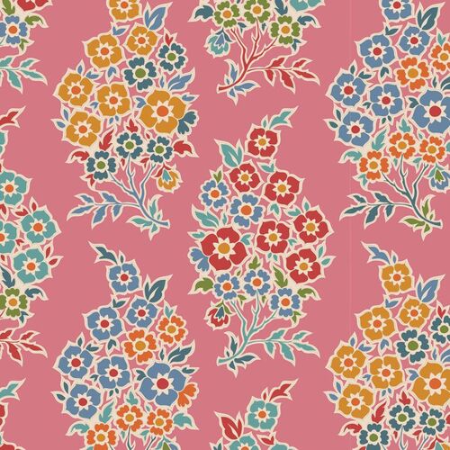 Tilda Pie In The Sky Willy Nilly Floral Pink Red 100494