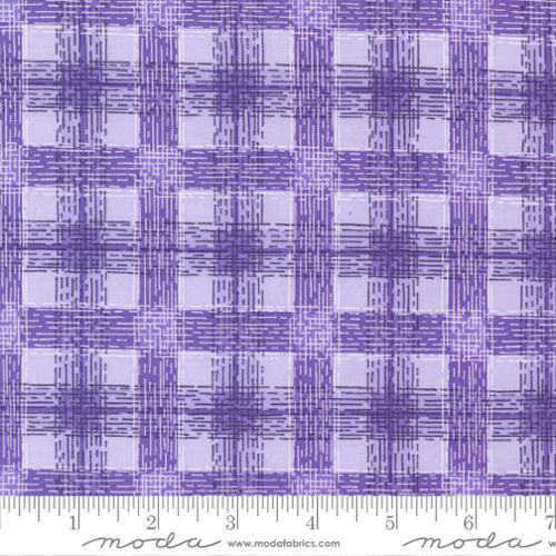 Moda Pansy's Posies Plaids Checks Lavender 48725 13