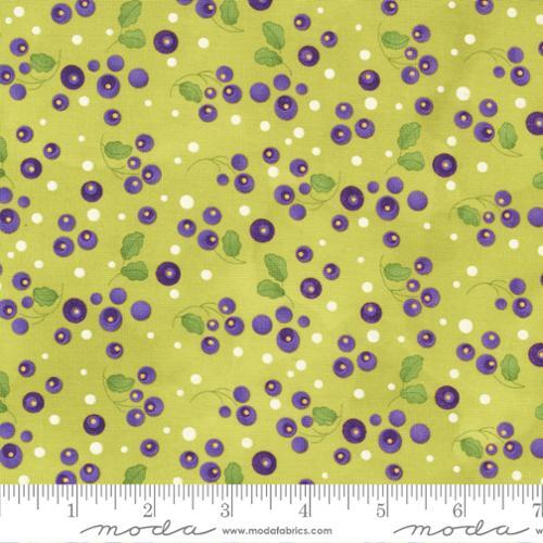 Moda Pansy's Posies Circle Spray Ditty Green 48723 17