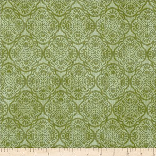 Exotic Medallion Blender Green By the Metre