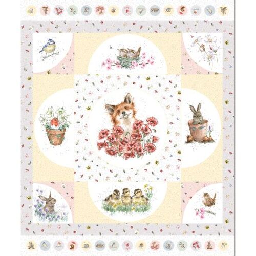Bramble Patch Fox 36" Quilt Panel 10100-SP