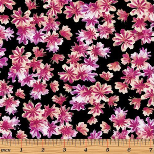 Fabric Remnant - Blooming Beauty Breezy Blooms 61cm
