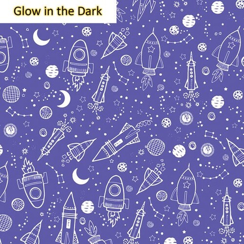 Lift Off Galaxy Glow in the Dark Purple 0666