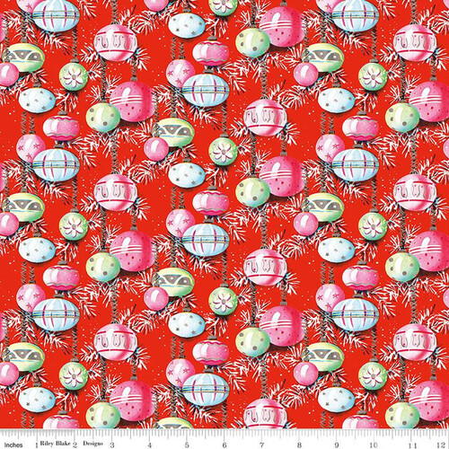 Riley Blake Christmas Joys Ornaments Red C12251