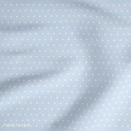 Fabric Remnant -Easter Bilby Spots Blue 49cm