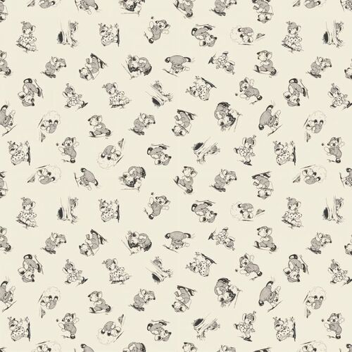 Fabric Remnant -Blinky Bill Scattered Koala and Friends 88cm