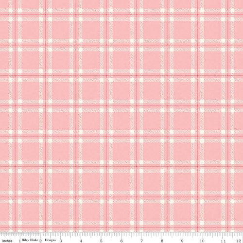 Riley Blake Glamp Camp Plaid Check Pink C12353