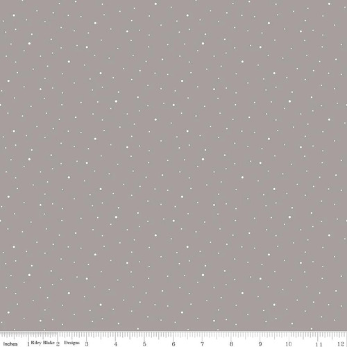 Riley Blake Dapple Dot Spots Grey C640