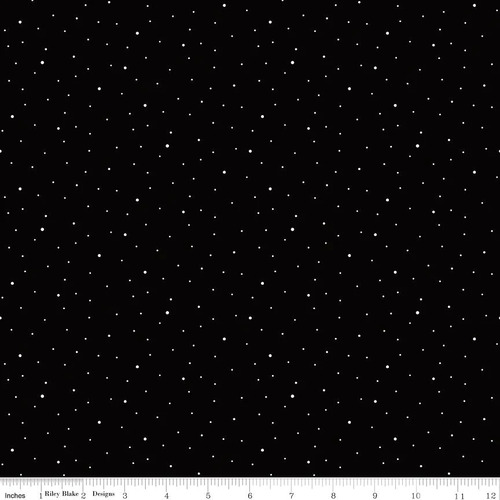 Riley Blake Dapple Dot Spots Black C640