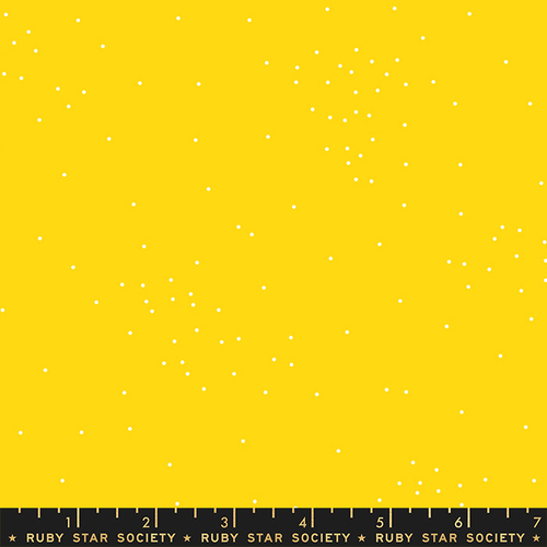 Fabric Remnant -Ruby Star Sugar Spots Yellow 60cm
