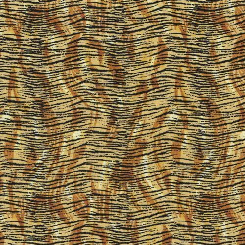 Fabric Remnant -It's a Jungle Animal Print Tiger 50cm