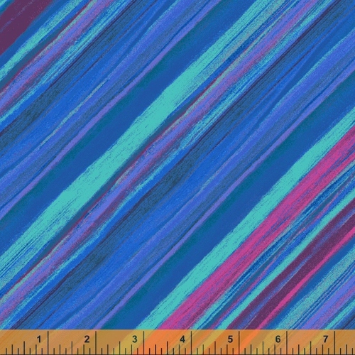 Vista Diagonal Bias Stripe Deep Blue 52804D-8