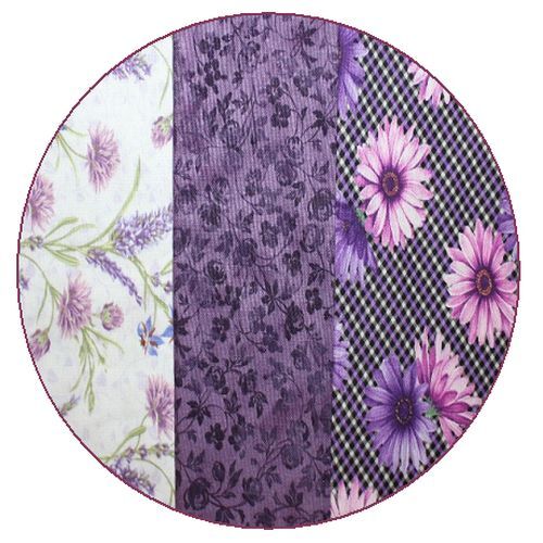 LCFQ-Last Chance FQs Mixed Purple Flowers 3 designs