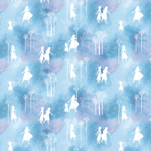 Fabric Remnant -Licensed Disney Frozen 2 Winter 38cm