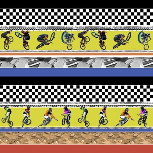 Bunny Hop Mania BMX Bike Riders Stripe 1115C