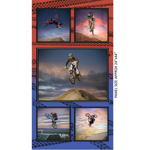 Bunny Hop Mania BMX Bike Riders Panel 1115A