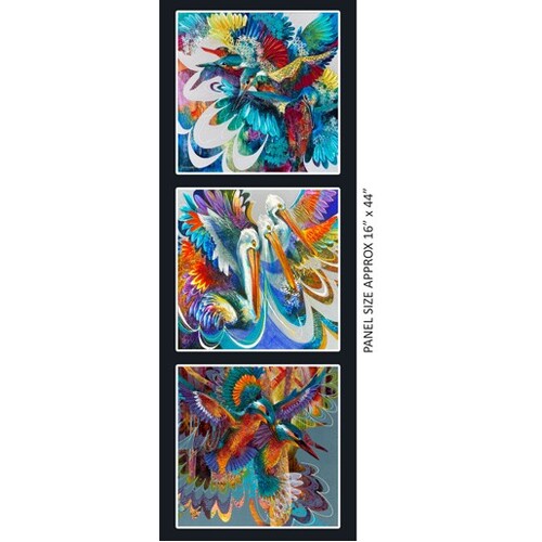 Pelican Plus Motions of Flying King Fisher Panel  0191N