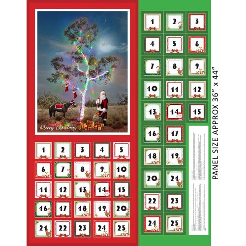 The Night Before Christmas Advent Panel 1117D