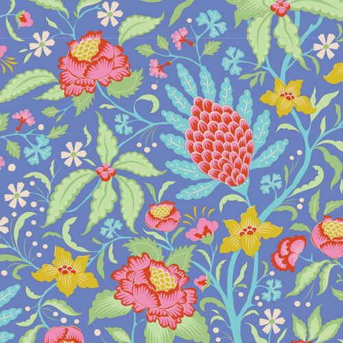 Tilda Bloomsville Flower Tangle Floral Blue 100509