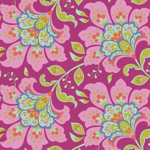 Tilda Bloomsville Flowermarket Floral Plum 100502