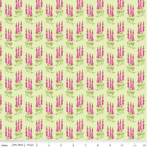 Fabric Remnant -Sweet Melody Tall Flowers 77cm