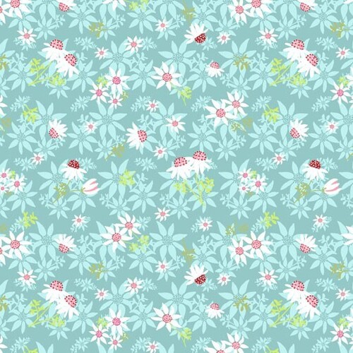 Fabric Remnant - 	 Roaming the Mallee Australian Floral 67cm