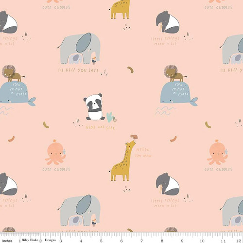 Little Things Main Animals Pink Blush C12150