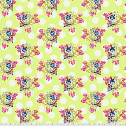 Fabric Remnant -Tula Pink Curiouser Painted Roses 88cm