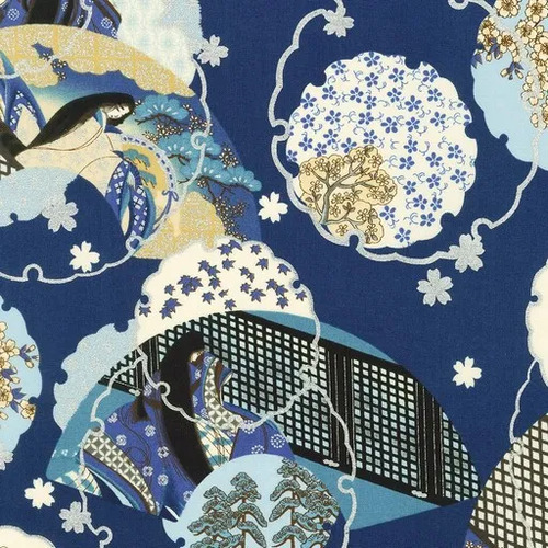 Imperial Collection Metallic Oriental Fans 21200-128