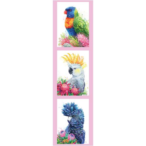 Carlie Edwards Rosella Cockatoo Panel DV5906