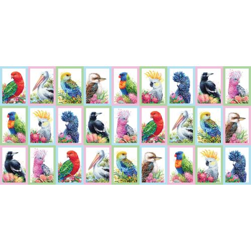 Carlie Edwards Australian Birds Block Panel DV5910