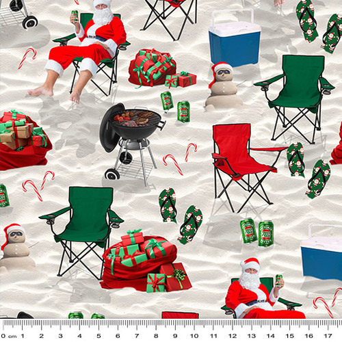 Christmas in Oz Holiday Beach Santa 1135D